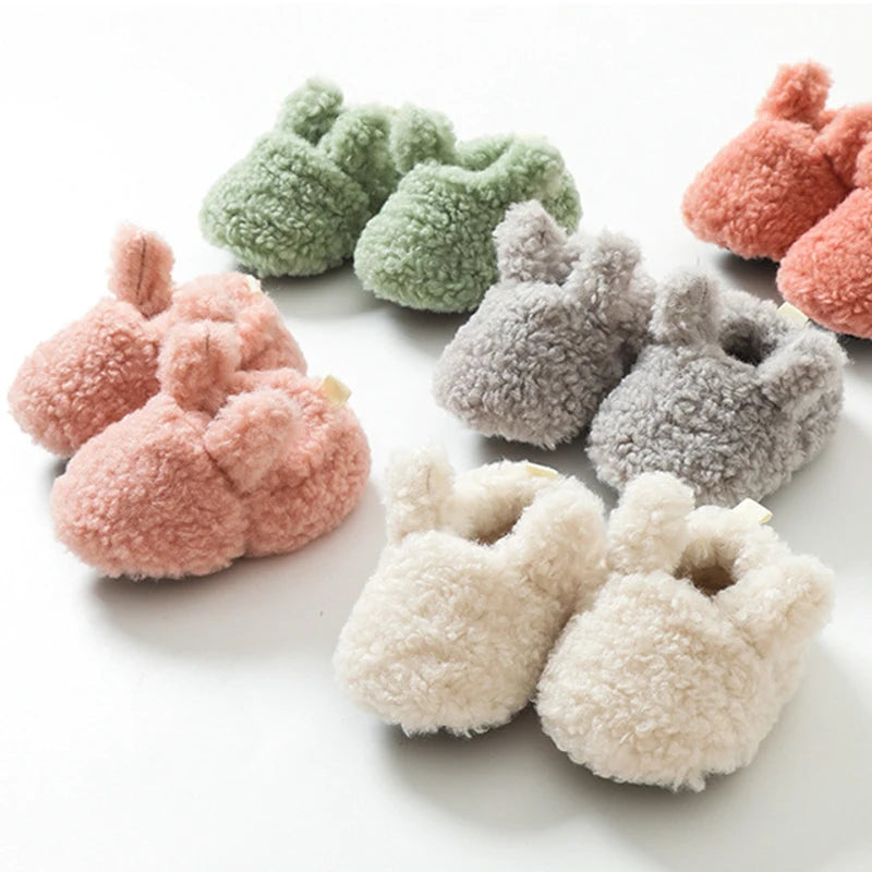 Baby Socks Winter Newborn Boy Girl Shoes Kids Soft Toddler First Walkers Child Anti-slip Warm Thicken Newborn Infant Crib Shoes